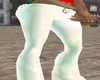 White pants studded belt