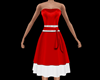 Red/White Short Dress
