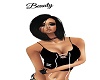 Coal blk short hair