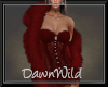 Burgundy Fur Jacket