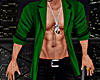 !Sexy Open Shirt ~ Green