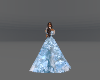 bleu weeding dress