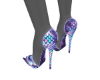 Purple CobraSkin Heels