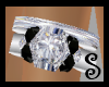 [S] Wedding ring Onyx