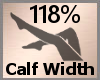 Calf Width 118% F A