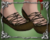 Laced Leather Slippers