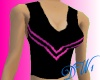 Pink & Black Cheer Top