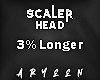 A. Longer Head 3%