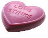 love stinks Pink Heart