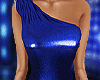 !Mia Metallic Blue Dress