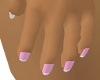 PinkFrenchNailsDainty