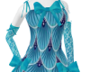 Blue Art Deco Dress