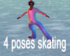 ice skating fun 4 poses
