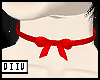 Red Bow Collar