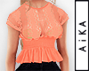 ! Coral Lace Top