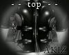 ]Akiz[ Spider PVC Top