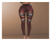 Wine red leather pants