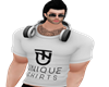White Shirt + Headset