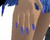 Blue Lblue Purple Nails