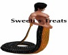 blk & gold snake tail m