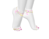 anklet nail pink