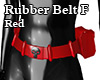 Rubber Belt F Red
