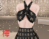 梅 chinese black dress
