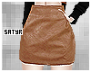 Brown Leather Skirt
