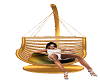 Gold comfy swing