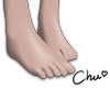 chue plain bare feet