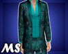 MS Roses Suit Turquoise