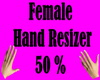 Female Hand Resizer 50%