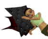 Black/ red Cuddle Pillow