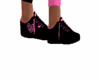 Black/Pink Heart Shoes