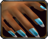 t| Aqua Winter Nails