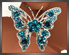 SL Teal Butterfly Earrin