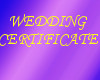 Wedding Certificate 