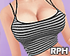 🎀 Busty Tank Stripes