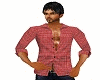 Men's Red Plaid Shirt