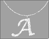Letter A Necklace - F -