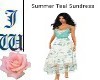 JW Summer Teal Sundress