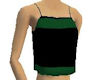 Black Green Pajama Top