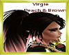 Virgie Peach & Brown