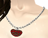 tartan heart necklace