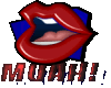 MUAH! kiss sticker