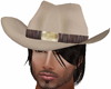 ecru cowboy hat and hair