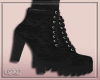  Black lace boots