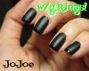 !Black Nails w/g.Rings!