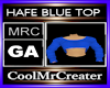 HAFE BLUE TOP