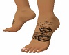 BLack Rose Tattoo Feet